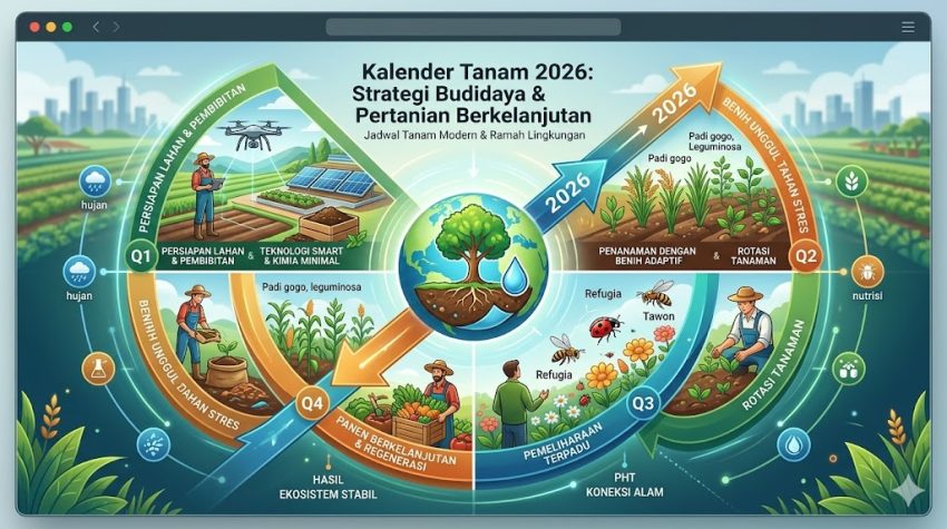 Kalender Tanam 2026: Strategi Budidaya & Pertanian Berkelanjutan