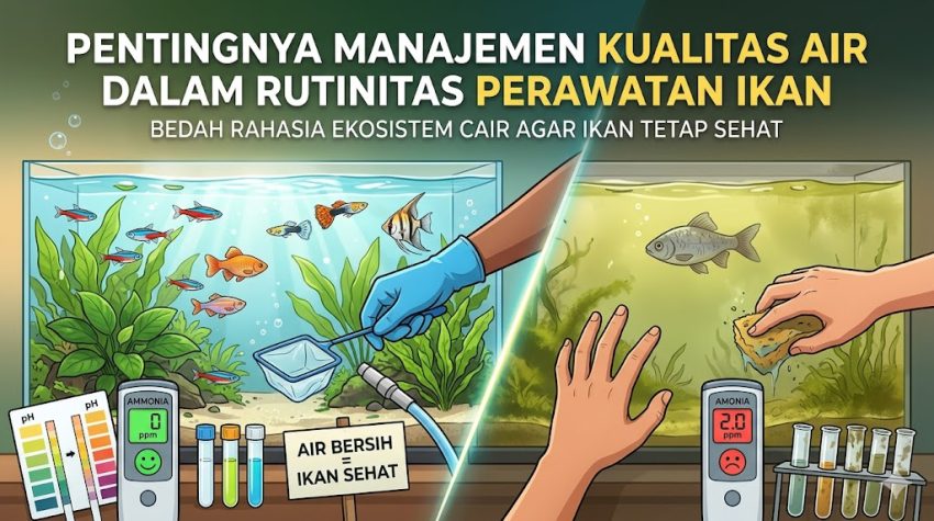 Pentingnya manajemen kualitas air dalam rutinitas perawatan ikan