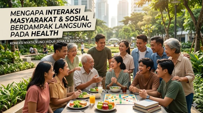 mengapa interaksi masyarakat & sosial berdampak langsung pada health